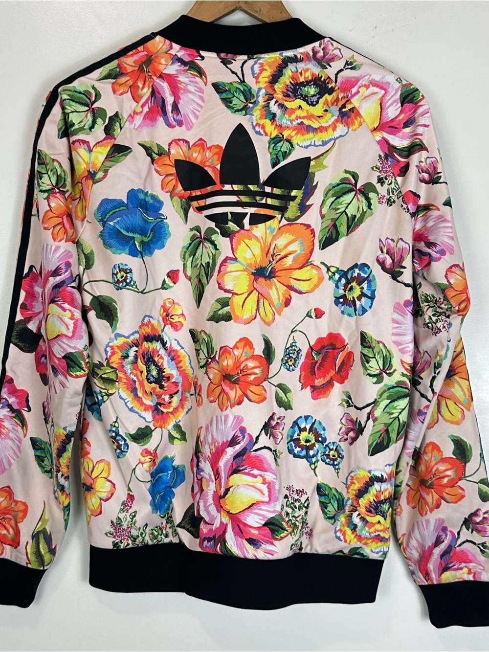 Adidas x FARM Rio Floralita Super Star Track Jacket Tropical Floral Bomber Sz L - Picture 9 of 15